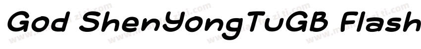 God ShenYongTuGB Flash字体转换